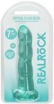 Realrock Non Realistic Dildo with Suction Cup, Green, 17.5 cm Size