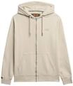 Superdry Herren Essential Logo Zip-Hoodie mit angerauter Innenseite Hell Steinfarben