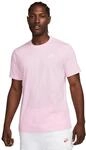 Nike Sportswear Club Herren-T-Shirt, Pink Foam/White, AR4997-665, L