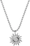 Purelei Damen Sonnen-Kette &ndash; Filigrane Kugelkette mit Sonnen-Anh&auml;nger aus