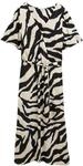 TOM TAILOR Damen 1046494 Kleid, 38070 - Abstract Beige Zebra, 42 EU