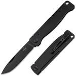B&Ouml;KER PLUS&reg; Atlas All Black - schwarzes Zweihandmesser mit Clip legal - kleines