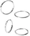 Purelei Lovely Glitter Damen Ohrring-Set &ndash; 2 Paar Creolen (vergoldet oder silber)