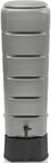YourCasa Regentonne [Tower] 120L mit Standfuss, Deckel & Wasserhahn - Regenfass
