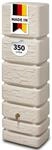4rain Slim Stone Decor Regentonne 350 Liter sandbeige - Wandtank, Wassertank,