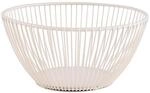 APS 30425 Korb -SVART- in whisper white &Oslash; 17,5 cm, H&ouml;he 8 cm