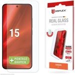 Displex Schutzglas 2D/ Clear (10H) f&uuml;r Xiaomi 15, Eco-Montagerahmen, Tempered Glas,