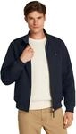 Tommy Hilfiger Herren Windbreaker Jacke Harrington Wasserabweisend, Blau (Desert