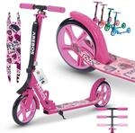 Arebos Cityroller Tretroller Pink Scooter h&ouml;henverstellbar | klappbar | inkl.
