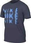 NIKE Herren Dri-Fit Uv Hyverse Ss Swoosh T-Shirt, Thunder Blue/Black, M