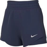 Nike Damen One Df Hr 3In 2N1 Shorts, Midnight Navy/Reflective Silv, XL