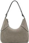 LIEBESKIND BERLIN Leder Schultertasche Lilly Hydro Suede Hobo Bag Neutral Gray taupe