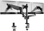 Monitor Halterung 3 Monitore, WORLDLIFT Premium Aluminium 3 Monitor Halterung f&uuml;r