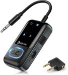 Bluetooth 5.3 Adapter Transmitter Flugzeug, SONRU 2 in 1 Bluetooth Sender Empf&auml;nger