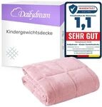 Dailydream Kinder Gewichtsdecke | 104x150 | 3,2 kg | kuschelig rosa | aus 100%
