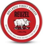 REUZEL Red Pomade, Medium All Day Hold, Water Soluble Styling, High Shine and Flake