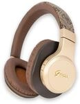 GUESS Kopfh&ouml;rer Bluetooth GUBH604GEMW braun 4G Script