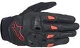 Alpinestars Sp X 7 perforierte Motorrad Handschuhe, schwarz/neon-rot, L