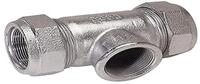 Gebo Armaturen Temperguss-Klemmverbinder T, beidseitig zum Klemmen 42,4 x 42,4...
