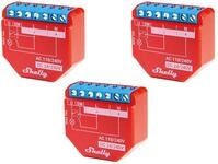 SHELLY WLAN-Schaltaktor Plus 1PM, 16 A, Bluetooth, 3 St&uuml;ck