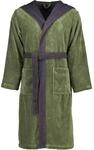 Vossen Badem&auml;ntel Unisex Kapuze Poppy mud Green/anthrazit - 0032