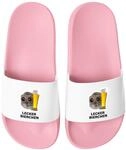 MoonWorks&reg; Badeschlappen Herren Damen Unisex mit Spruch Lecker Bierchen Schlappen