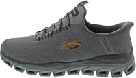 Skechers Glide-Step Noxus Herren-Sneaker zum Reinschl&uuml;pfen, Charcoal/Orange, 39 EU