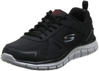Skechers Herren Track Scloric1 Turnschuhe, Black Leather Mesh Trim, 43 EU Weit