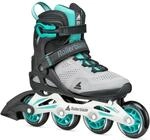 Rollerblade MACROBLADE 80 W, Inline-Skates f&uuml;r Damen, Fitness Inliner, Grau/Teal