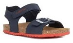 Geox Jungen J Ghita Boy B Sandalen, Navy Red, 30 EU