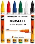 Molotow One4All 127HS Acryl Marker Basic Set 1 (2,0 mm Strichst&auml;rke, hochdeckend und
