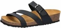 Lico Damen Natural Glitter Hausschuhe, Dunkelschwarz, 40 EU