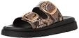Tamaris Damen Pantolette flach, beige (BEIGE Snake), 40