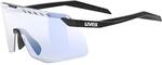 uvex Unisex Pace Stage S V Sportbrille, black matt-mirror blue, OneSize