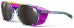 Julbo Sonnenbrille - SLACK COVER - Herren - Gl&auml;nzendes Blau Durchscheinend/Rosa -