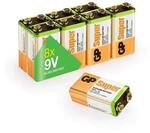 GP 9Volt Block Batterien (6LR61, MN1604, 9V E-Block) Spannung: 9 Volt Super Alkaline,