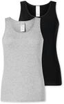 Schiesser Damen 2 Pack Tr&auml;gertop Unterhemd mit Spitze - Modern Multipacks
