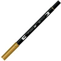 Tombow ABT-027 Fasermaler ABT Dual Brush Pen mit zwei Spitzen, dark ochre