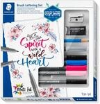 STAEDTLER Brush Lettering Set Design Journey, 9-teiliges Pinselstifte Set f&uuml;r