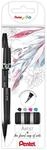 Pentel SESF30C-4 Brush Sign Pen Artist - Pinselstift mit extra feiner Pinsel-Spitze,
