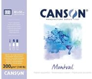 Canson Montval Block rundumgeleimt, 40 x 50 cm, 12 Blatt, 300 g/m&sup2;