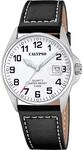 Calypso Herrenuhr Analog Leder Schwarz - Quarz - Datum - Geh&auml;rtetes Mineralglas -