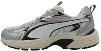 Puma MILENIO TECH Unisex-Sneaker, Warmwei&szlig;, Wei&szlig;/Silber, 6.5 UK