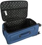 H4L Reisekoffer Reisetrolley Stoffkoffer Koffer blau Weichgep&auml;ck Gr&ouml;&szlig;e M