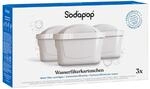 Sodapop Wasserfilter-Kartuschen, 3 St&uuml;ck, kompatibel mit BRITA&reg;* MAXTRA&reg;*,