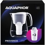 AQUAPHOR Provence Wasserfilter Kanne 4,2 L Wei&szlig; mit 2 A5, hohe Filterleistung bis