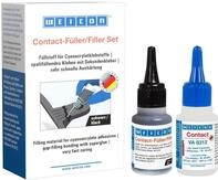 WEICON Contact-F&uuml;ller Set schwarz, Schwei&szlig;naht Kleber, Sekundenkleber VA 8312 mit
