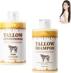 Talg-Shampoo- und Sp&uuml;lungs-Set, Nat&uuml;rliches Talg-Haarpflegeset, Repariert