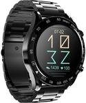 HiFuture FutureGo Pro Smartwatch f&uuml;r Herren: Edelstahl 1.32 Fitnessuhr mit