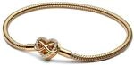 PANDORA Schlangen-Gliederarmband mit Funklendem Unendlichkeits-Herzverschluss